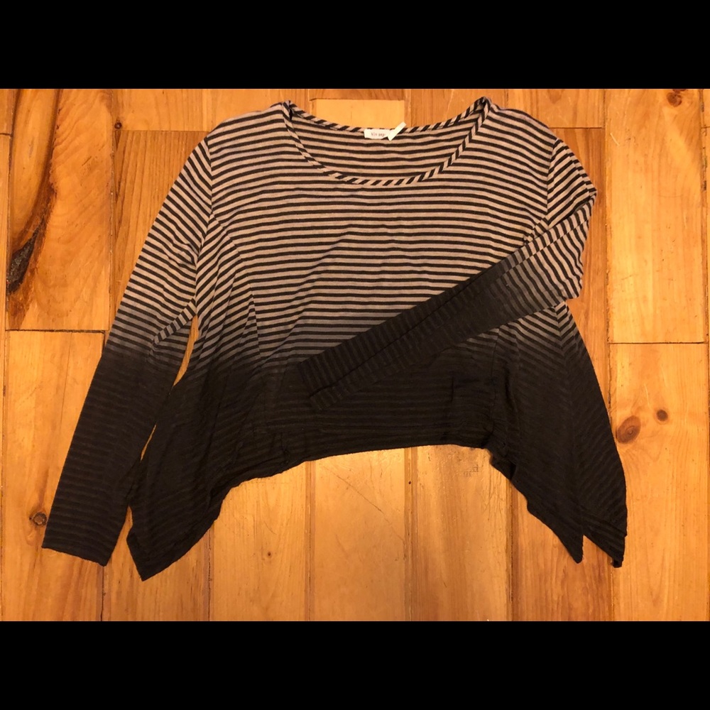 Blu Pepper Asymmetric Hem Crop Top
